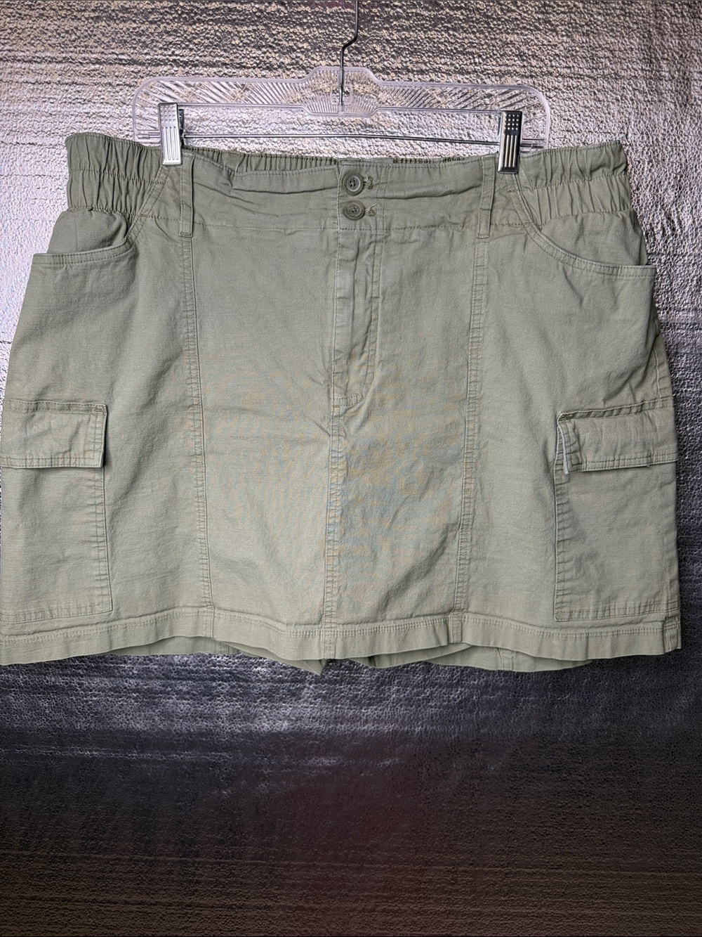 Ava & Viv Sage Green Cargo Skort